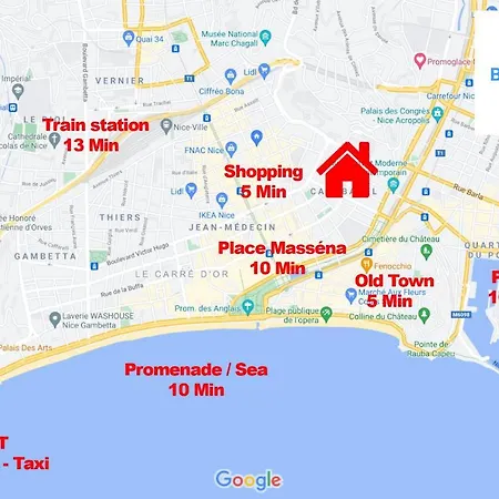Gioffredo 4 Pers Centrale Wifi Appartement *